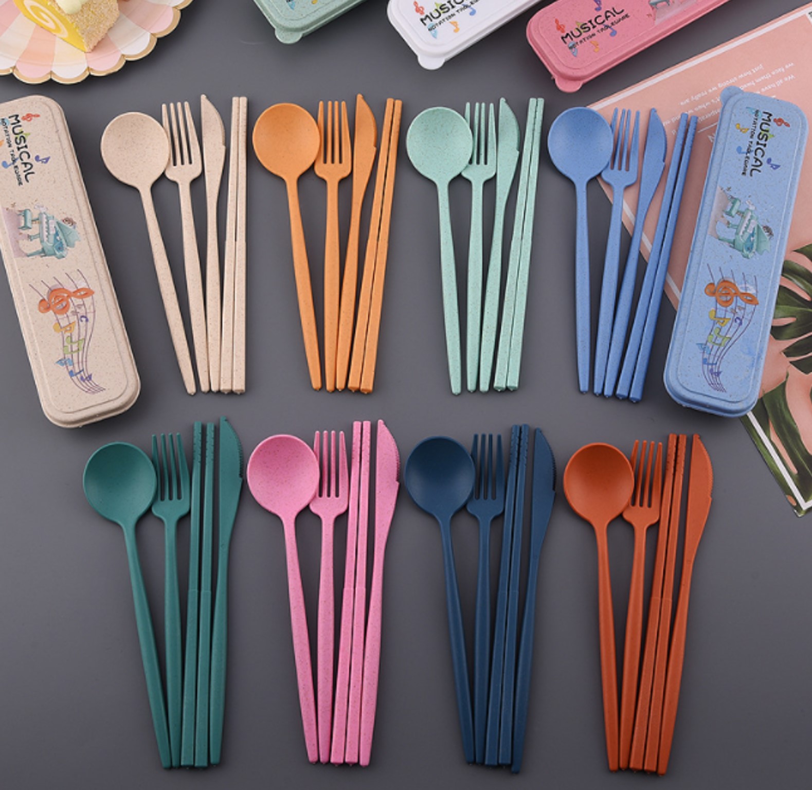 Eco-friendly Wheat Cutlery Set